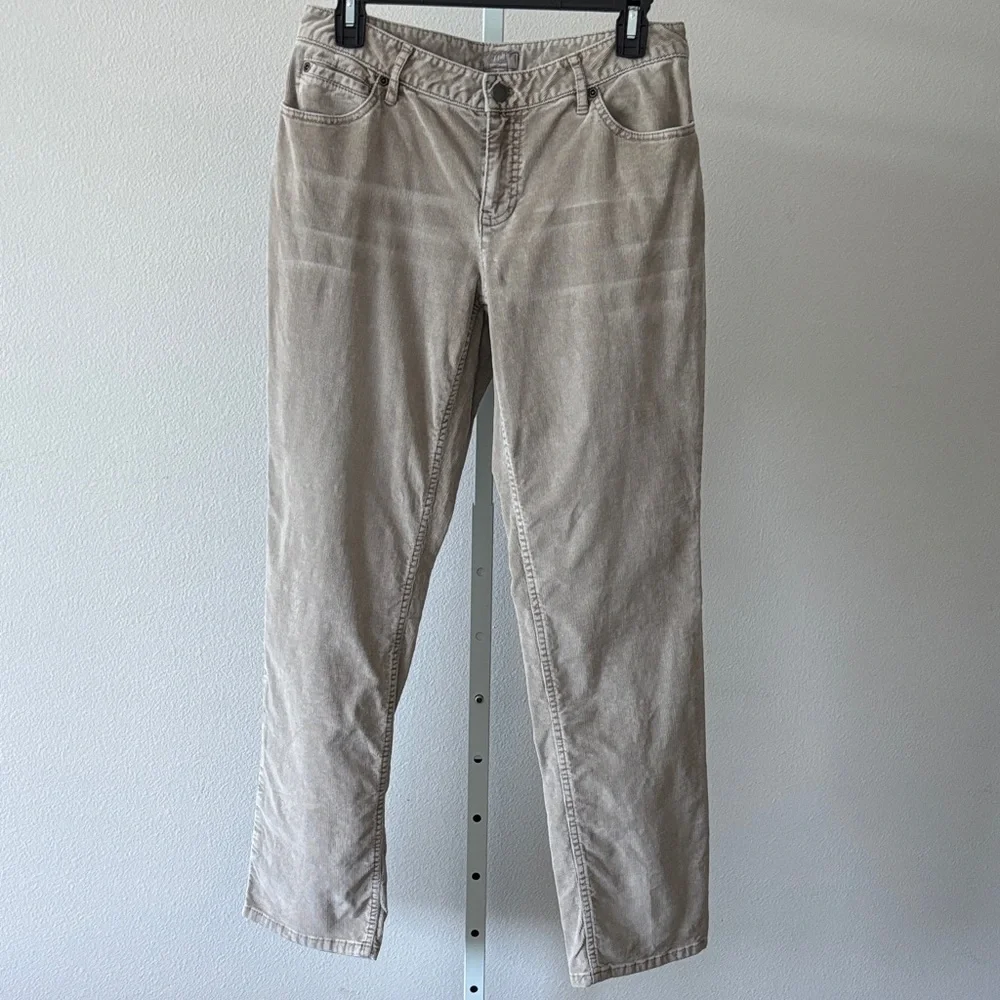 J.Jill Boyfriend Pants 6 Stretch Corduroy Quiet Luxury Preppy Casual Cabincore - Picture 3 of 14